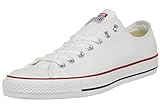 Converse Unisex Chuck Taylor All Star Low Top Optical White Sneakers - 10.5 B(M) US Women / 8.5 D(M) US Men