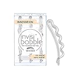 invisibobble Traceless Waver Hair Clip - Crystal Clear - Strong Elastic Grip Coil Hair Accessories for Women - No Kink, Non Soaking - Gentle for Girls Teens Toddlers and Thick Hair