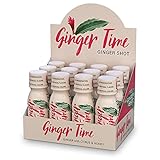 Ginger Time Ginger Shots - Ginger with Citrus & Honey | Non-GMO | No Preservatives or Artificial Flavors/Colors/Sweeteners | B Vitamins | No Need for Refrigeration (12 Pack)